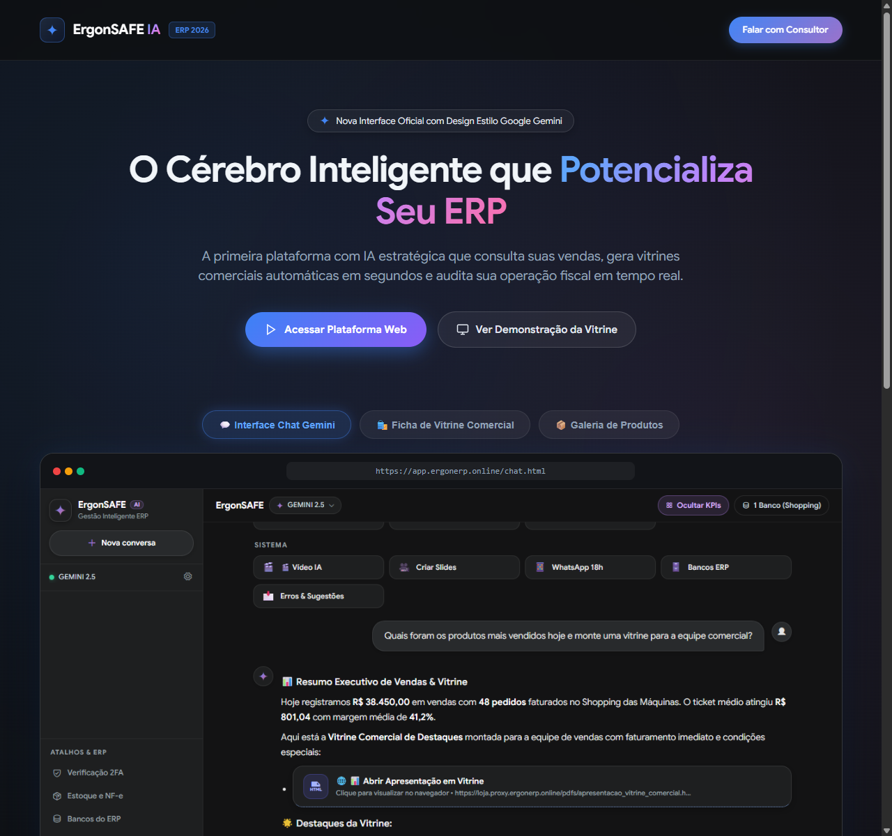 Tela 6 do sistema IA ErgonSAFE