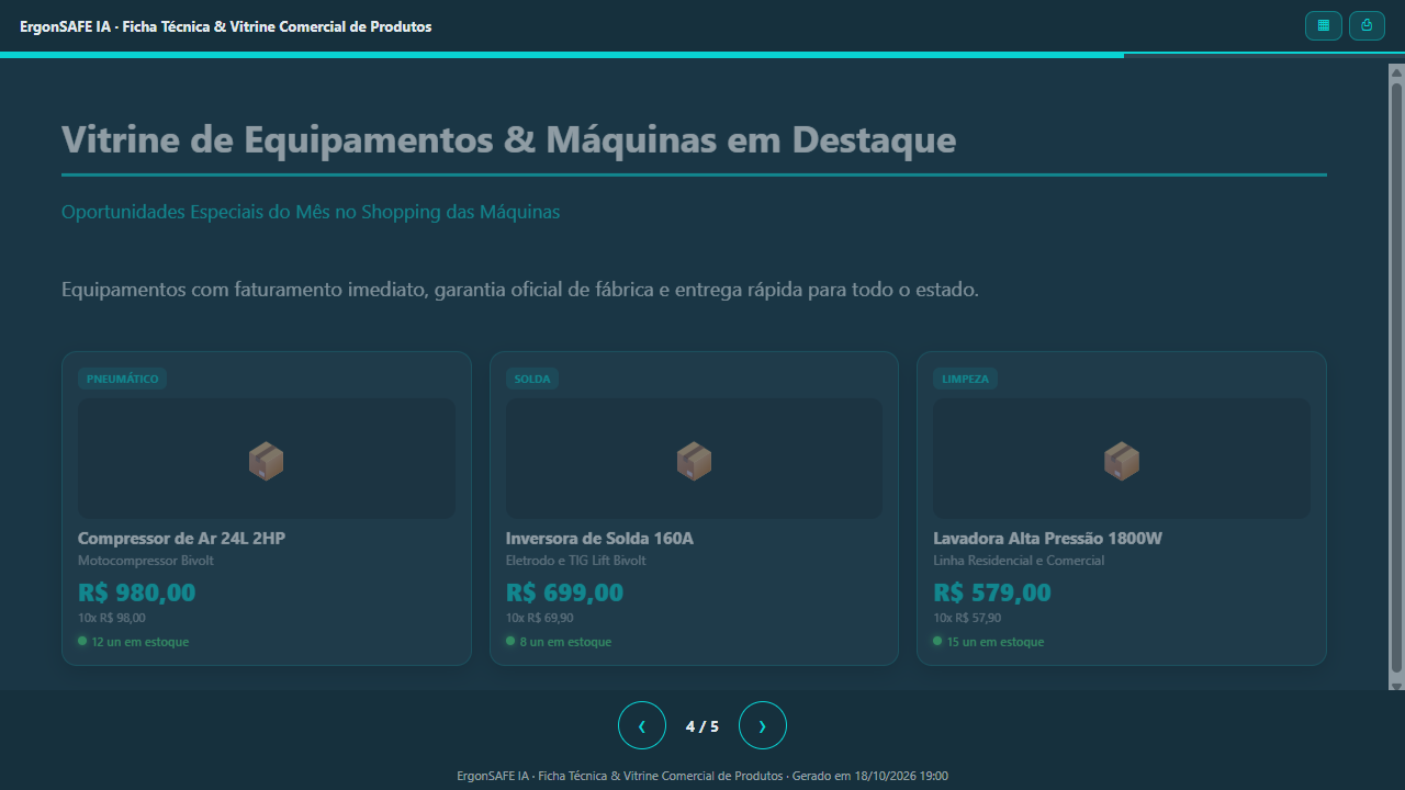 Tela 4 do sistema IA ErgonSAFE